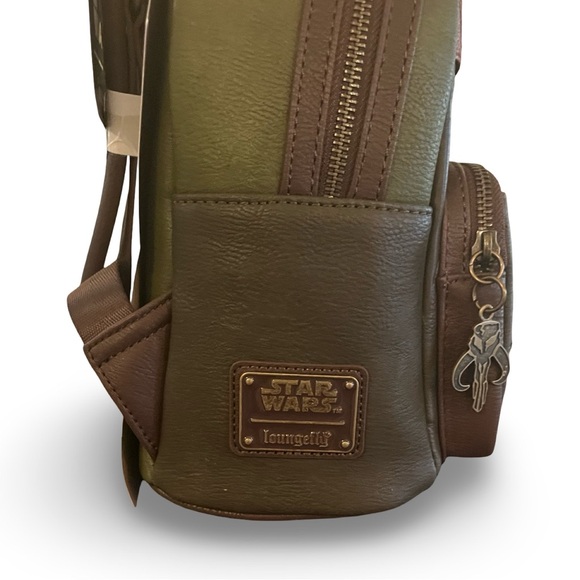 NWT Star Wars Boba Fett Backpack - Olive and Mahogany - Picture 2 of 8